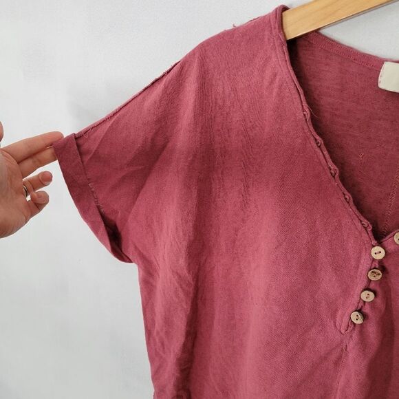 Pinch Mauve Cotton Blend Cropped Tee Medium - Picture 6 of 7